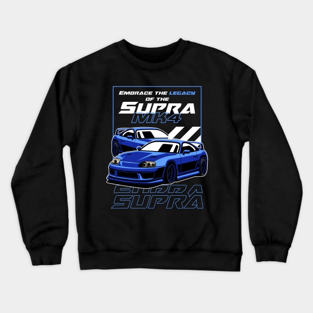 MK4 Street Racing Crewneck Sweatshirt by Harrisaputra